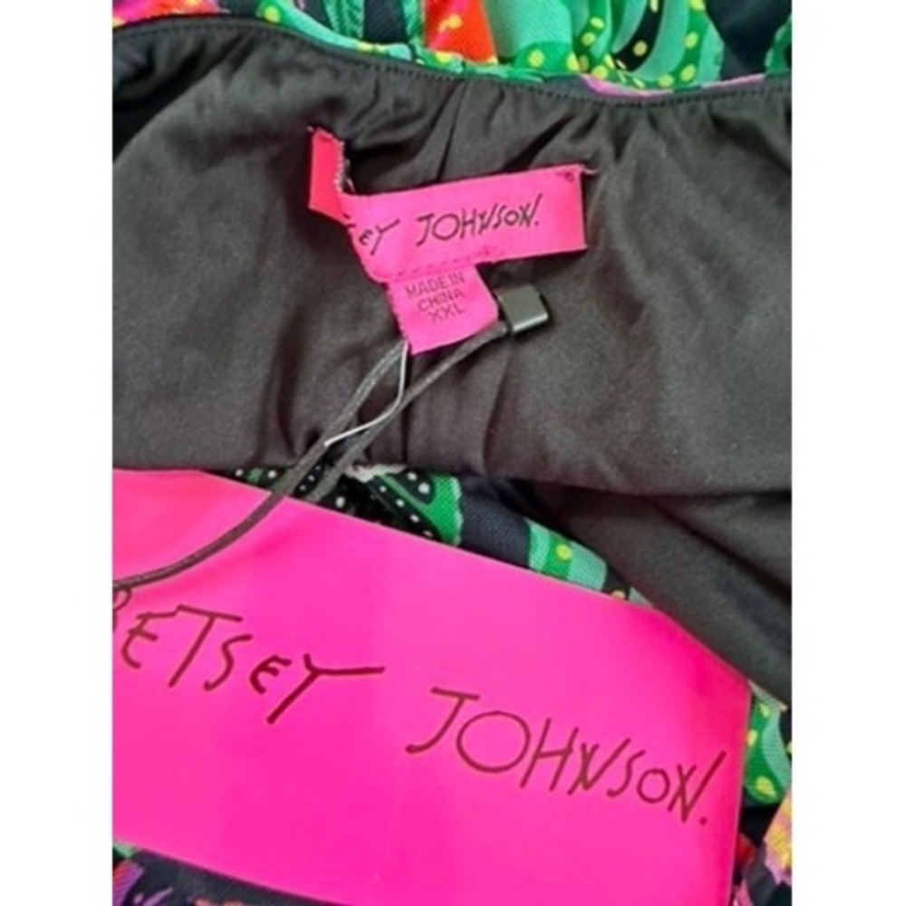 NWT Betsey Johnson Paulina Halter Maxi Dress Tropical Jungle Print XXL - Picture 5 of 12
